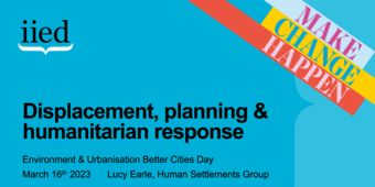 Displacement, planning & humanitarian response Presentation Recording