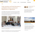 Screenshot of blog